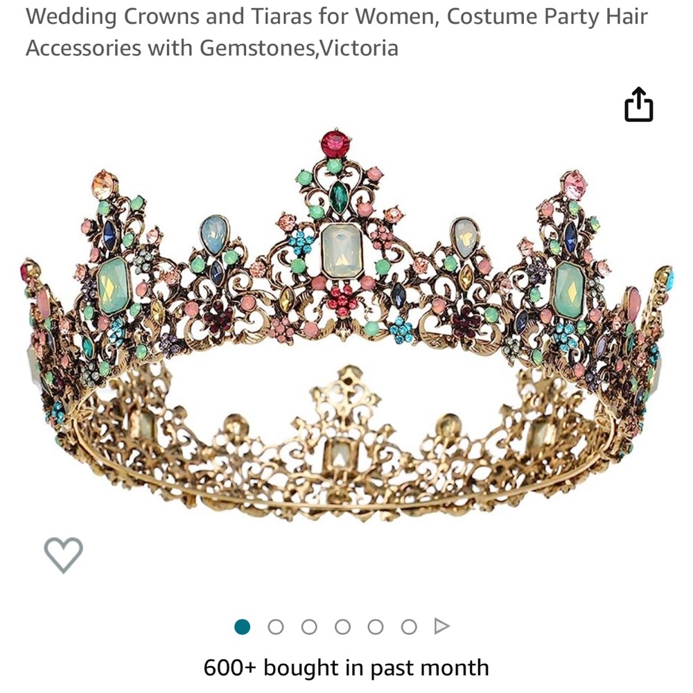 Tiara multicolored stones